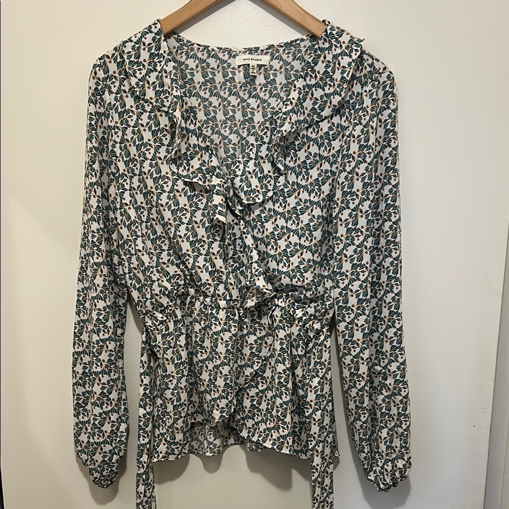 Max Studio - Floral Print Women's Top - Size Medium